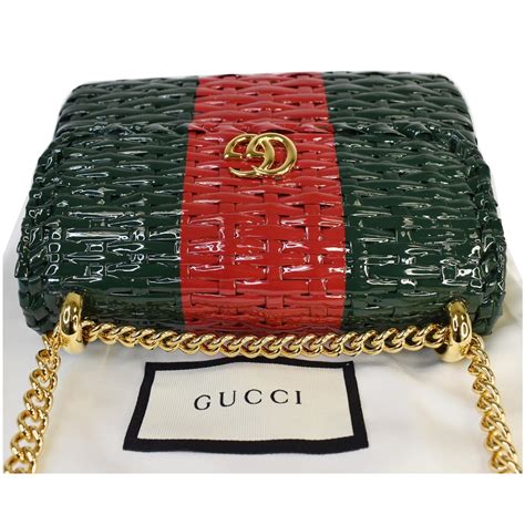 gucci linea cestino mini web straw shoulder bag|gucci mini straw effect bag.